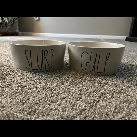 Rae Dunn dog bowls